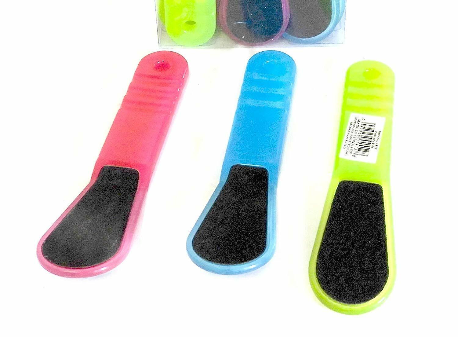 3 Piece Set Abrasive Pedicure File  2 Sided  7.25&quot;  Removal of Rough Dry... - $7.91