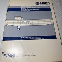 Specification for electric overhead traveling cranes CMAA 1988 - $45.14