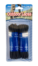 Allary Style# 920 Taslan Boots Laces 54&quot; , Black/Brown, 1 Pack (2 Pairs) - $9.89