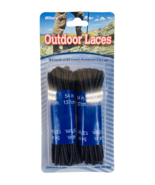 Allary Style# 920 Taslan Boots Laces 54&quot; , Black/Brown, 1 Pack (2 Pairs) - £7.76 GBP