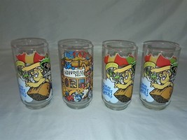 4 McDonalds The Great Muppet Caper 1981 Drinking Glasses Fozzie - $15.00