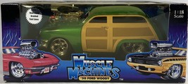 Muscle Machines &#39;50 Ford Woody Diecast Station Wagon Rare Green 1950 #71... - $39.99