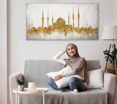 Painting on canvas original framed &quot;Mosque&quot; Home decor wall art for living room  - £355.71 GBP