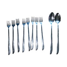 Oneida Vintage Stainless 8 piece long handled flatware cutlery spoon/for... - $35.22