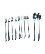Oneida Vintage Stainless 8 piece long handled flatware cutlery spoon/for... - £27.59 GBP