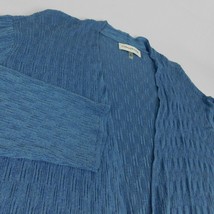 Evan Picone Woman Steel Blue Sweater Jacket Top Sz XL - $24.99