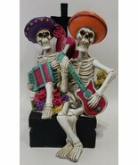 Day Of The Dead Skull Martha Stewart Spooky Skeletons Mariachi Halloween... - $653.39 MXN