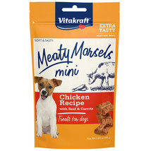 Vitakraft Meaty Morsels Mini Chicken Recipe with Beef and Carrots Dog Treat 15.2 - £23.63 GBP