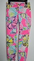 Lilly Pulitzer Womens 0 Kelly Skinny Ankle Pants Swept By The Tides Pink... - £36.95 GBP