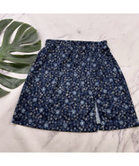 Aqua Blues Womens Vintage Y2k Mini Skirt Size S Blue Daisy Floral Slit S... - $35.69 CAD
