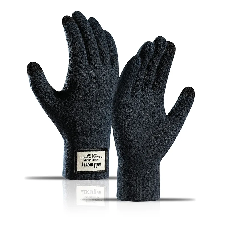 Winter Autumn Men  Gloves Touchscreen High Quality Male Mitten Thicken Warm outd - £71.56 GBP
