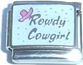 Rowdy Cowgirl Italian Charm - £7.09 GBP