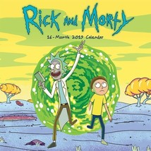 Rick and Morty Animated TV Series 16 Month 2019 Mini Wall Calendar NEW SEALED - £6.26 GBP