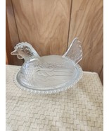 Indiana Glass Chicken Hen on Nest Covered Candy Dish Bowl Vtg **Excellen... - $35.99 CAD