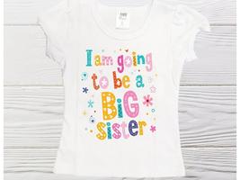 Big sister shirt - Girls going to be a big sister shirt - Big Sister gir... - £15.85 GBP