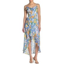 Kensie Womens 4 Blue Multi Floral Print Sleeveless High Low Hem Maxi Dress NWT - £28.29 GBP