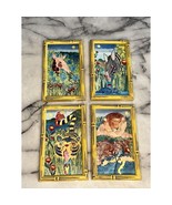 4 Faux Bamboo Jungle Wall Art Prints Boho Decor Zebra Giraffe Lion Tiger... - $1,274.41 MXN