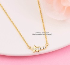 2022 Winter Release 14k Gold-plated Shooting Star Pavé Collier Necklace  - £15.53 GBP