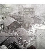 Main &amp; Clinton SW View 1889 Johnstown Flood Victorian Print Pennsylvania... - $462.01 MXN