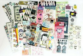 Celebrations Crafting Stickers &amp; Cut Outs Over 50 Pkgs Baggies New &amp; Partials - £17.92 GBP