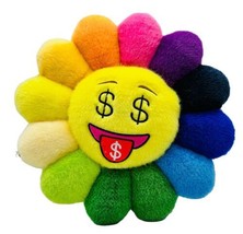 Takashi Murakami Rainbow Flower Money Cushion Pillow Plush Kaikai Kiki 1... - £223.69 GBP