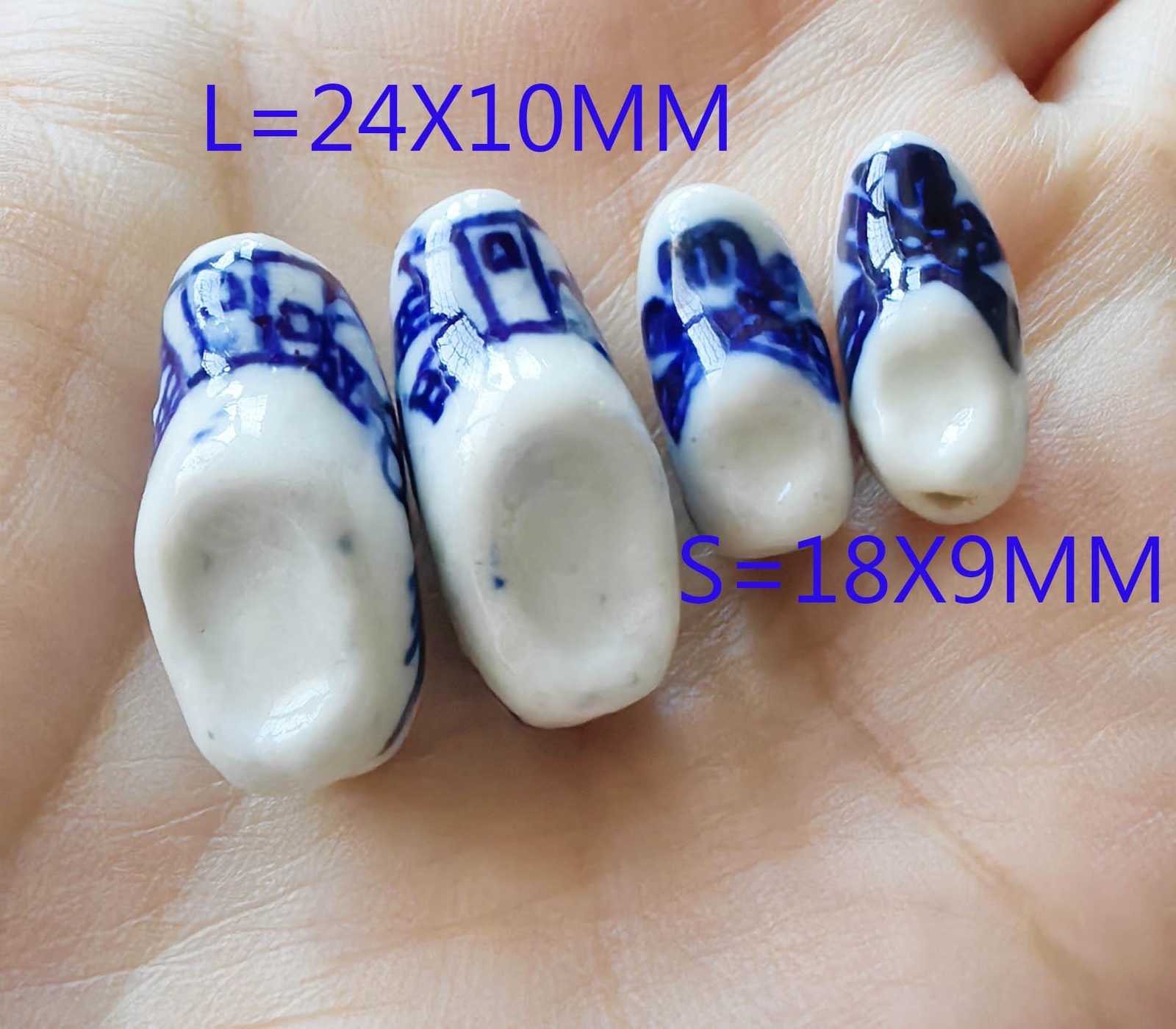 12pcs Vintage Porcelain Shoe, Occupied Japan White Shoe Figurine  Shoe 10-16mm