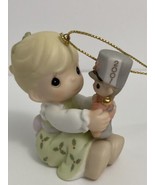 precious moments ornament 2001 girl with toy soldier - $18.98 CAD