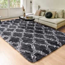 Shag Area Rugs for Bedroom Living Room 3x5 Fluffy Floor Carpet Indoor Soft Furry - £36.35 GBP