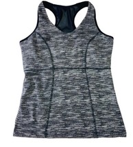 Marika Magic Womens Small Athletic Tank Top Black Gray Racerback Compressed - $10.88