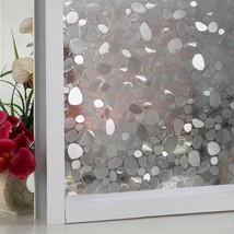 No Glue Window Pebble Decorative Film Privacy Film Jazmin for Home Kitchen - £13.90 GBP