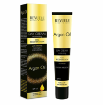 REVUELE ARGAN OIL Day Cream Moisturising Cell regeneration Anti - wrinkle 50 ml - £4.47 GBP