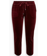 Torrid Pull-On Relaxed Taper Velvet Hi-Rise Zinfandel Pants Plus Size 1 ... - £35.85 GBP