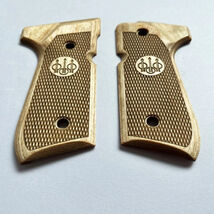 Beretta Grip 92/96 Series Full Size 92FS/92F Checker Wood Grips W/Screw ... - $39.59