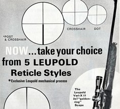 Leupold Scopes And Mounts Vari-X 1964 Advertisement Hunting Vintage DWEE15 - $19.99