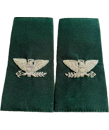 NEW GENUINE US ARMY SOFT SHOULDER EPAULETTES BULLION COLONEL RANK GREEN ... - $54.00