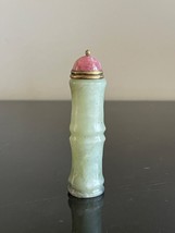 Antique Chinese Green Jade Tubular Body Snuff Bottle - £271.78 GBP