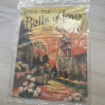 1919 WHEN THE BELLS OF LOVE ARE RINGING Vintage Sheet Music by Vin Plunkett - £7.46 GBP