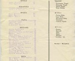 Minerva Grill Greek Restaurant Menu in Greek San Francisco California 1941 - $140.18