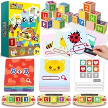 3 In 1 Sight Words Flash Cards Game - 50 Double Sided Abc Learning Flash Cards W - £14.40 GBP