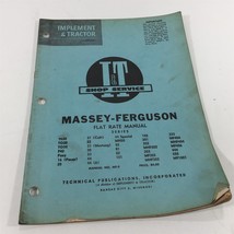 Genuine I&amp;T Massey-Ferguson Flat Rate Manual MF-9 1960 TE20 MH50 MHF202 MF1001 - $12.99