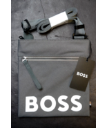 HUGO BOSS Pixel Logo Recyclé Matière Moyen Gris Enveloppe Bandoulière Sac - $53.45