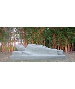 Large White Marble Reclining Sleeping Garden Buddha Statue The Buddha&#39;s ... - £3,753.26 GBP