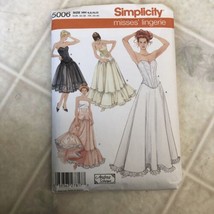 Simplicity 5006 Pattern Corset Petticoat Lingerie Bridal Misses Size 6 8 10 12 - £14.51 GBP