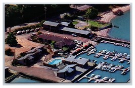 Golden Hinde Boatel Motel Aerial View Inverness CA UNP Chrome Postcard F21 - £6.27 GBP