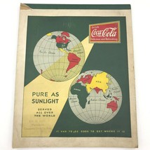 Vintage 1930s Coca Cola Pure as Sunlight Writing Tablet Merchant Advertising BK6 - £9.08 GBP