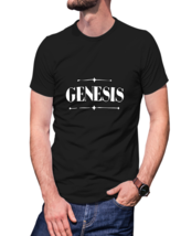 Genesis 100% Cotton Black  T-Shirt Tees For Men - £15.81 GBP