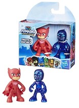 Pj Masks Power Heroes Mini Action Figures, Owlette &amp; Night Ninja - £10.20 GBP