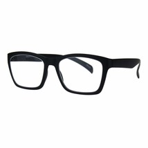 Unisex Reading Glasses Flexible Rectangular Matted Frame Magnified Readers - £8.67 GBP