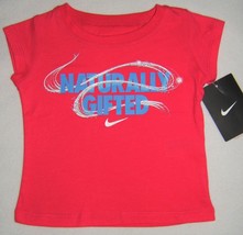 Nike Baby Girl T-Shirt Naturally Gifted Pink  12M 12 Month - $8.99
