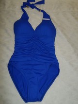 La Blanca LB4CA11 Goddess One Piece Swimsuit Shirred front Cobalt Size 4-$109 - £41.71 GBP
